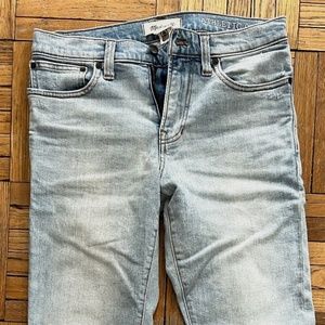 Men's Madewell Athletic Slim Light Wash Jeans 29x30 Great Condition No Flaws